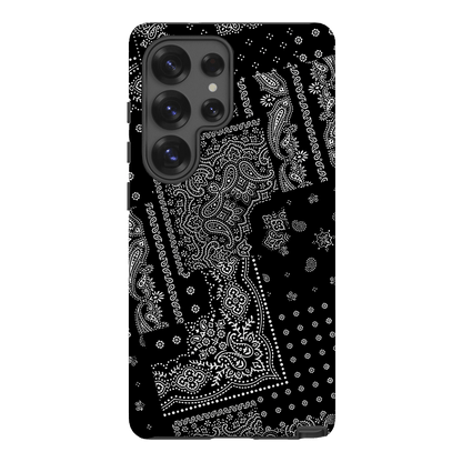 Paisley Noir Printed Phone Cases Samsung Galaxy S25 Ultra / Armoured by The Dairy - The Dairy