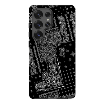 Paisley Noir Printed Phone Cases Samsung Galaxy S25 Ultra / Armoured by The Dairy - The Dairy