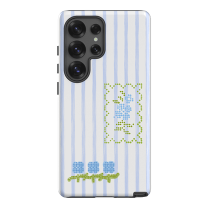 Patchwork Blue Printed Phone Cases Samsung Galaxy S25 Ultra / Armoured by Kayla Carr - The Dairy