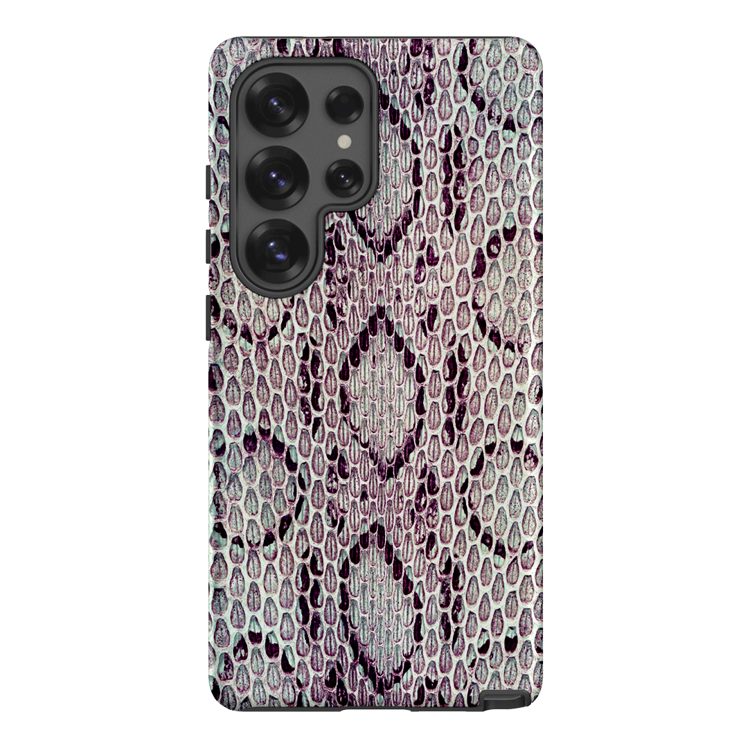 Plum Python Printed Phone Cases Samsung Galaxy S25 Ultra / Armoured by The Dairy - The Dairy