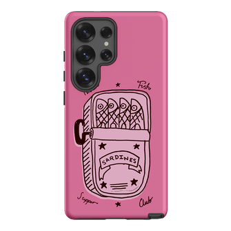 Sardine Social Pink Printed Phone Cases Samsung Galaxy S25 Ultra / Armoured by The Dairy - The Dairy