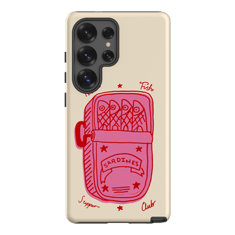 Sardine Social Red Printed Phone Cases Samsung Galaxy S25 Ultra / Armoured by The Dairy - The Dairy