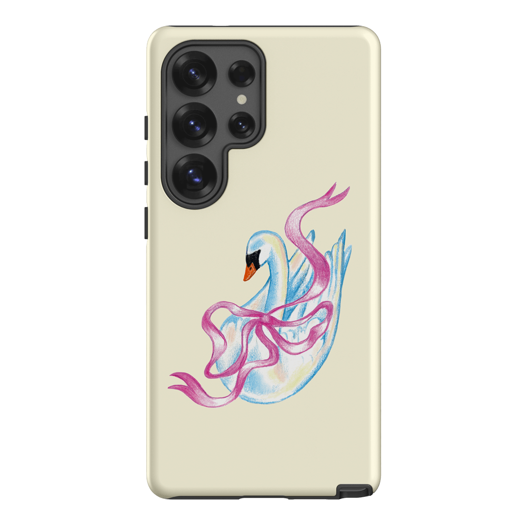 Satin Swan Printed Phone Cases Samsung Galaxy S25 Ultra / Armoured by Femke Studio - The Dairy