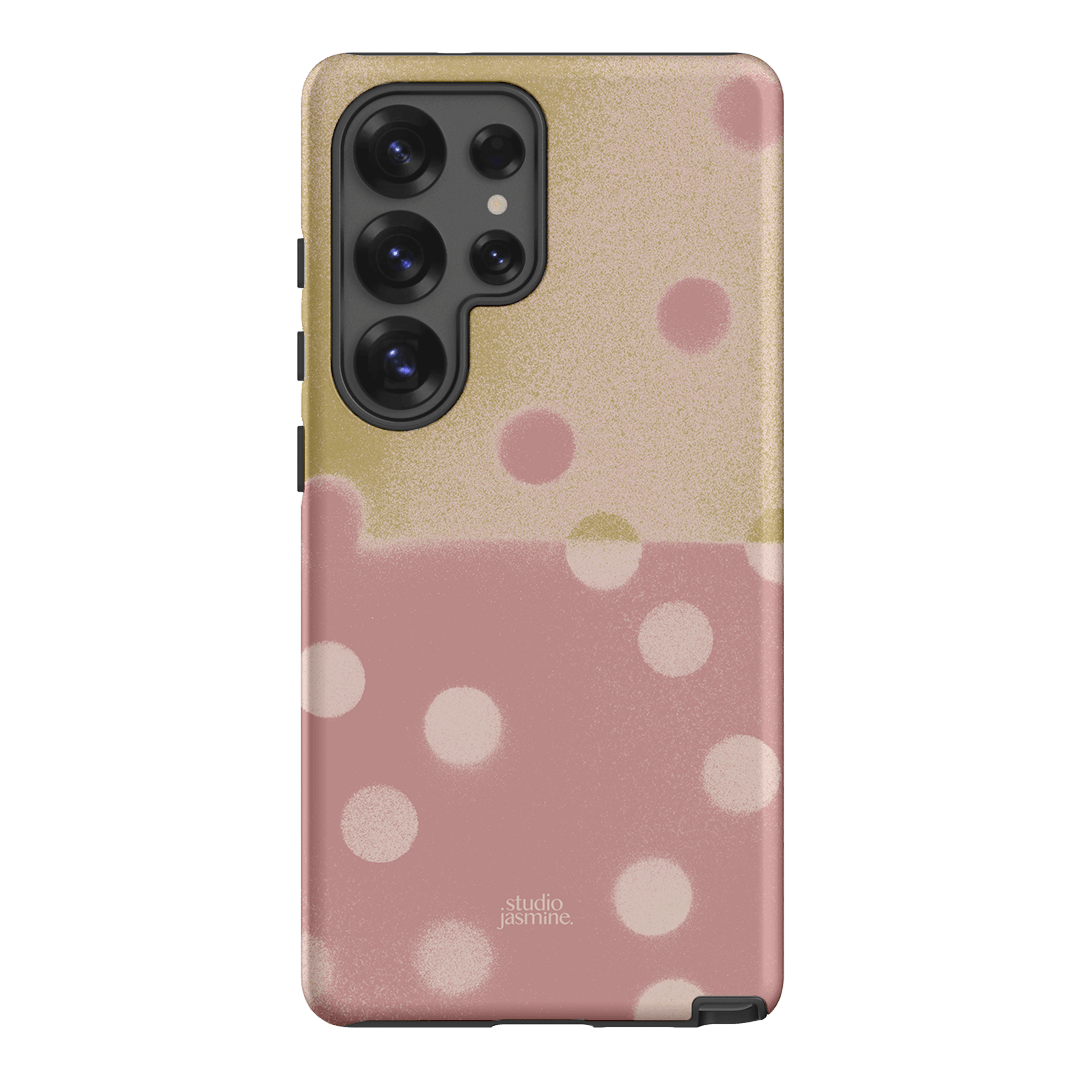 Strawberry Polka Dot Printed Phone Cases Samsung Galaxy S25 Ultra / Armoured by Jasmine Dowling - The Dairy