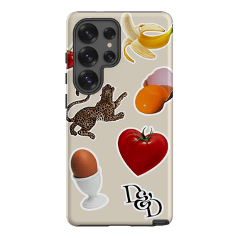 Sunday Stickers Cream Printed Phone Cases Samsung Galaxy S25 Ultra / Armoured by Desmond & Dempsey - The Dairy