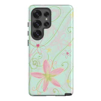 Swirl Blue Printed Phone Cases Samsung Galaxy S25 Ultra / Armoured by Kayla Carr - The Dairy