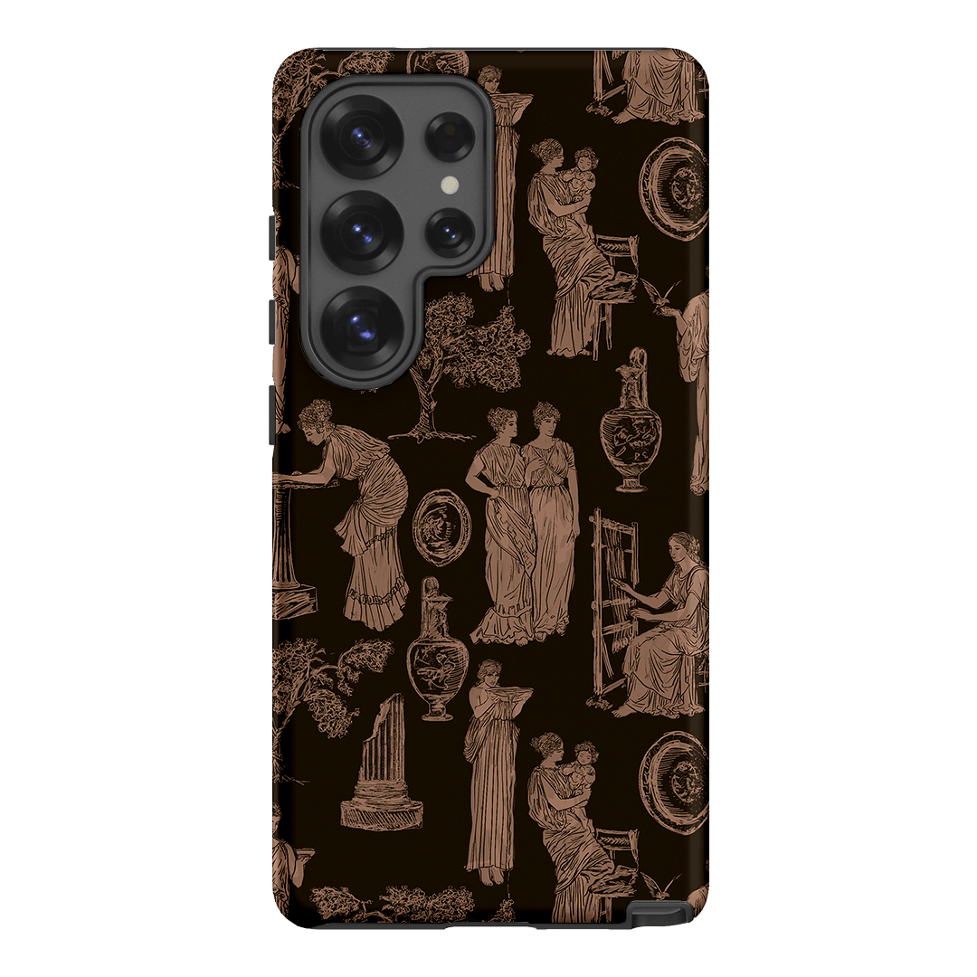 Symposium Burnt Umber Printed Phone Cases Samsung Galaxy S25 Ultra / Armoured by Veronica Tucker - The Dairy