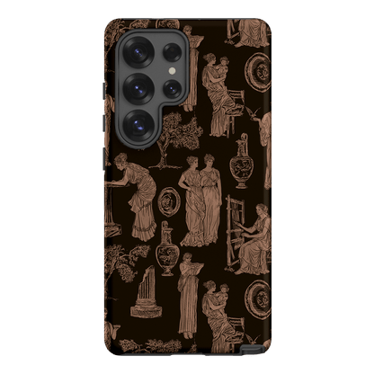 Symposium Burnt Umber Printed Phone Cases Samsung Galaxy S25 Ultra / Armoured by Veronica Tucker - The Dairy
