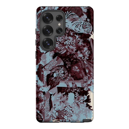 Tippi Blue Printed Phone Cases Samsung Galaxy S25 Ultra / Armoured by Desmond & Dempsey - The Dairy