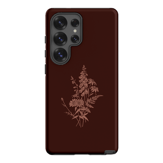 Wildflowers Mocha Printed Phone Cases Samsung Galaxy S25 Ultra / Armoured by Typoflora - The Dairy