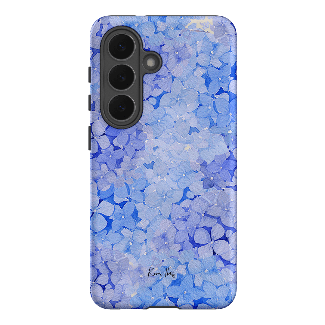 Hydrangea Blue Printed Phone Cases Samsung Galaxy S26 / Armoured by Kerrie Hess - The Dairy