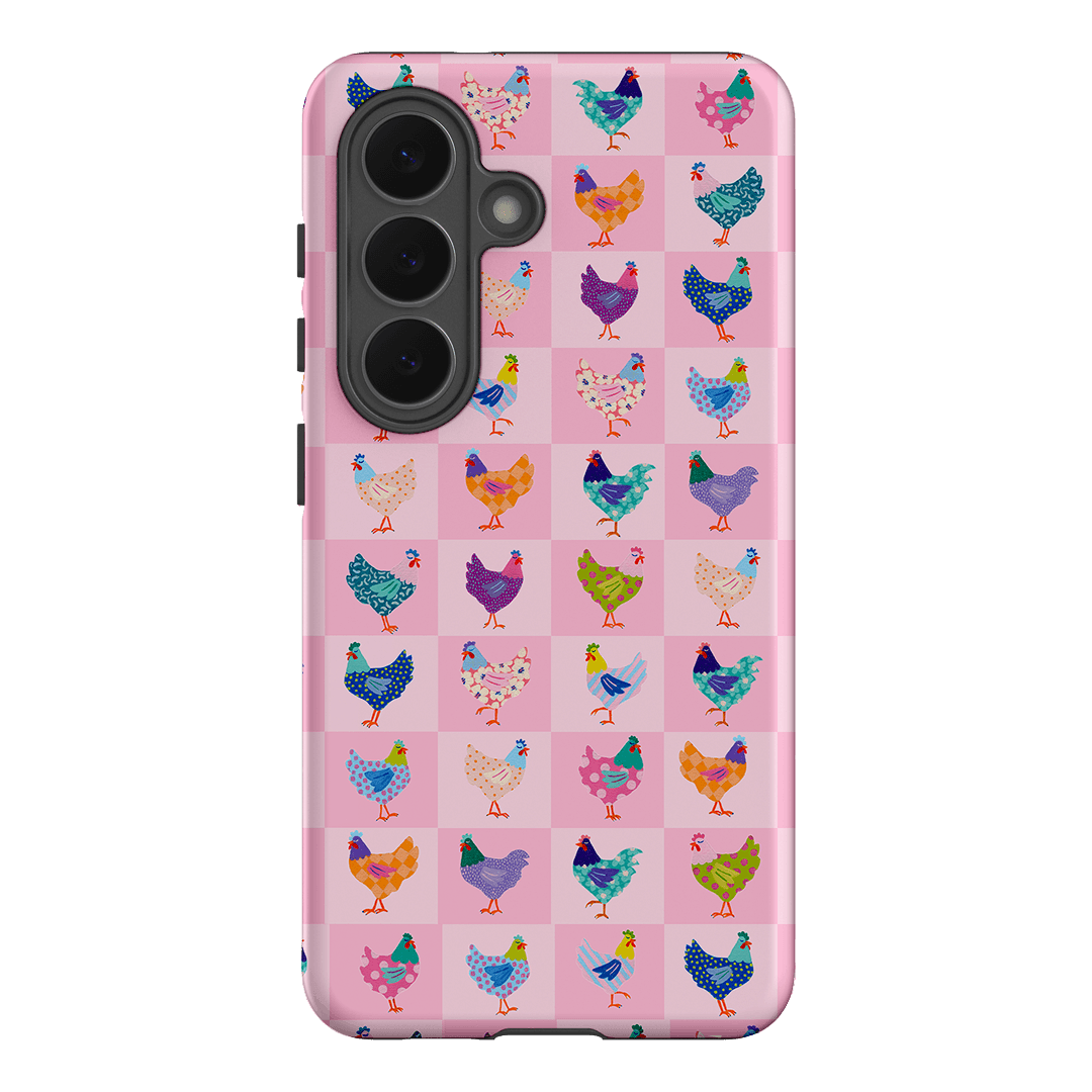 Checkered Chickens Printed Phone Cases Samsung Galaxy S26 / Armoured by Kayla Henley - The Dairy