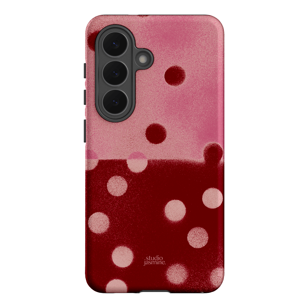Cherry Polka Dot Printed Phone Cases Samsung Galaxy S26 / Armoured by Jasmine Dowling - The Dairy
