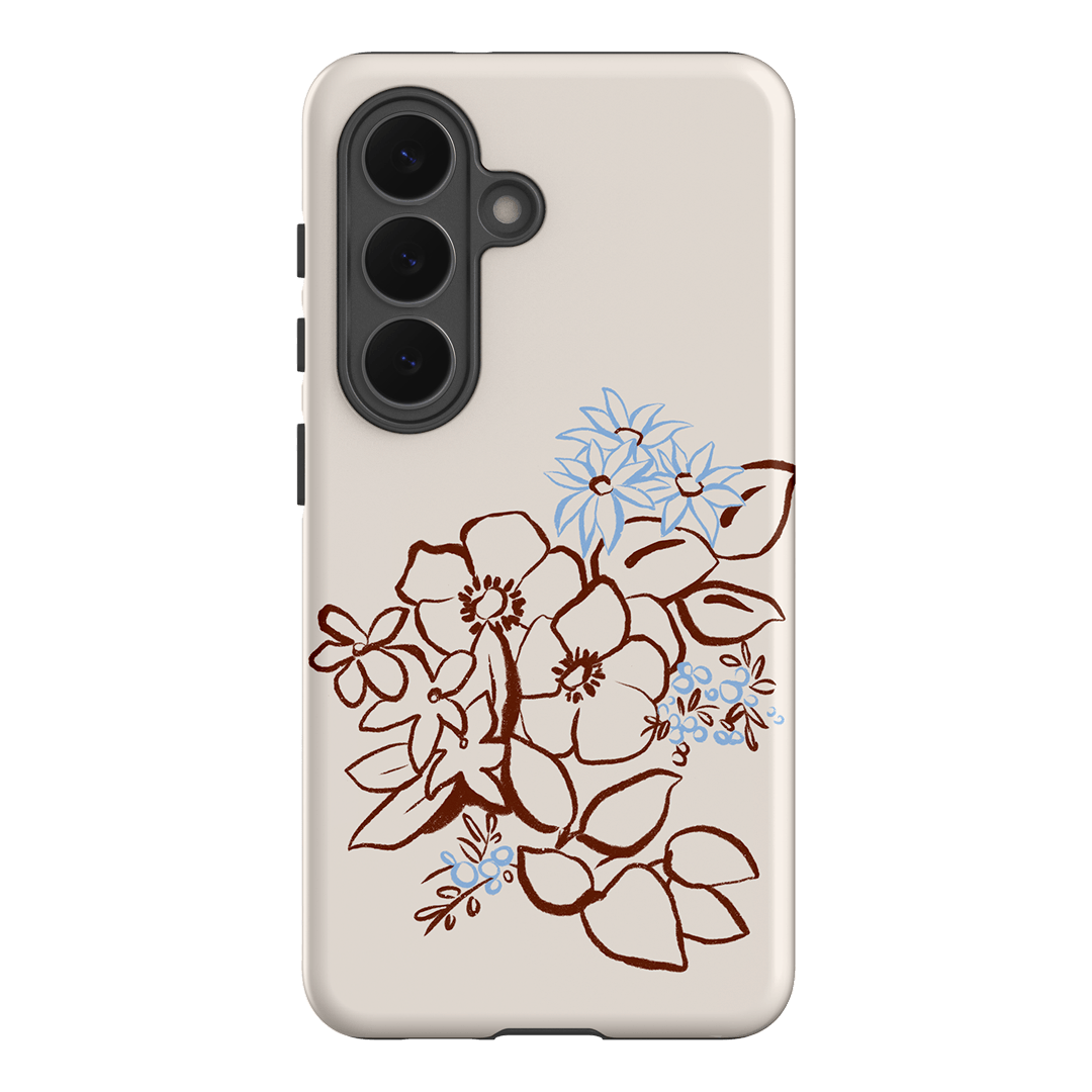 Cream Posy Printed Phone Cases Samsung Galaxy S26 / Armoured by Typoflora - The Dairy