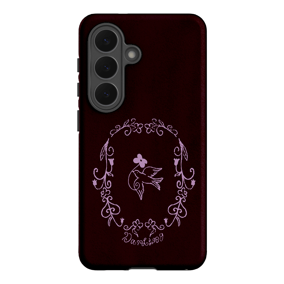 Darling Burgundy Printed Phone Cases by The Dairy - The Dairy