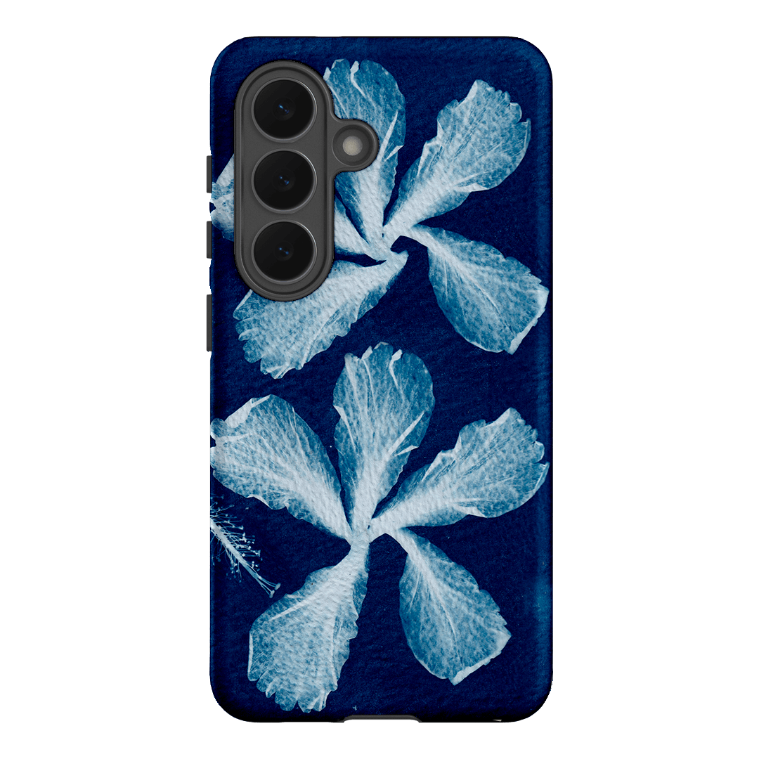 Hibiscus Cyanotype Printed Phone Cases Samsung Galaxy S26 / Armoured by Sally Hungerford - The Dairy