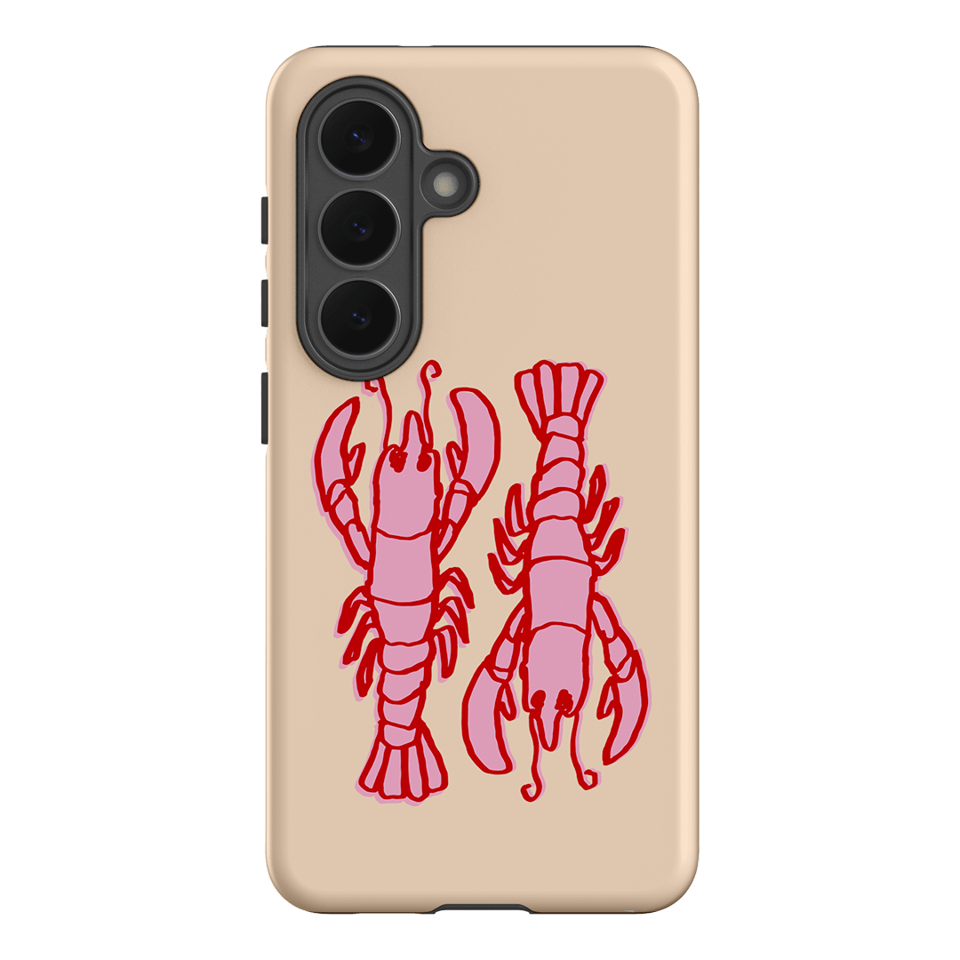 Lobster Love Peach Printed Phone Cases Samsung Galaxy S26 / Armoured by The Dairy - The Dairy