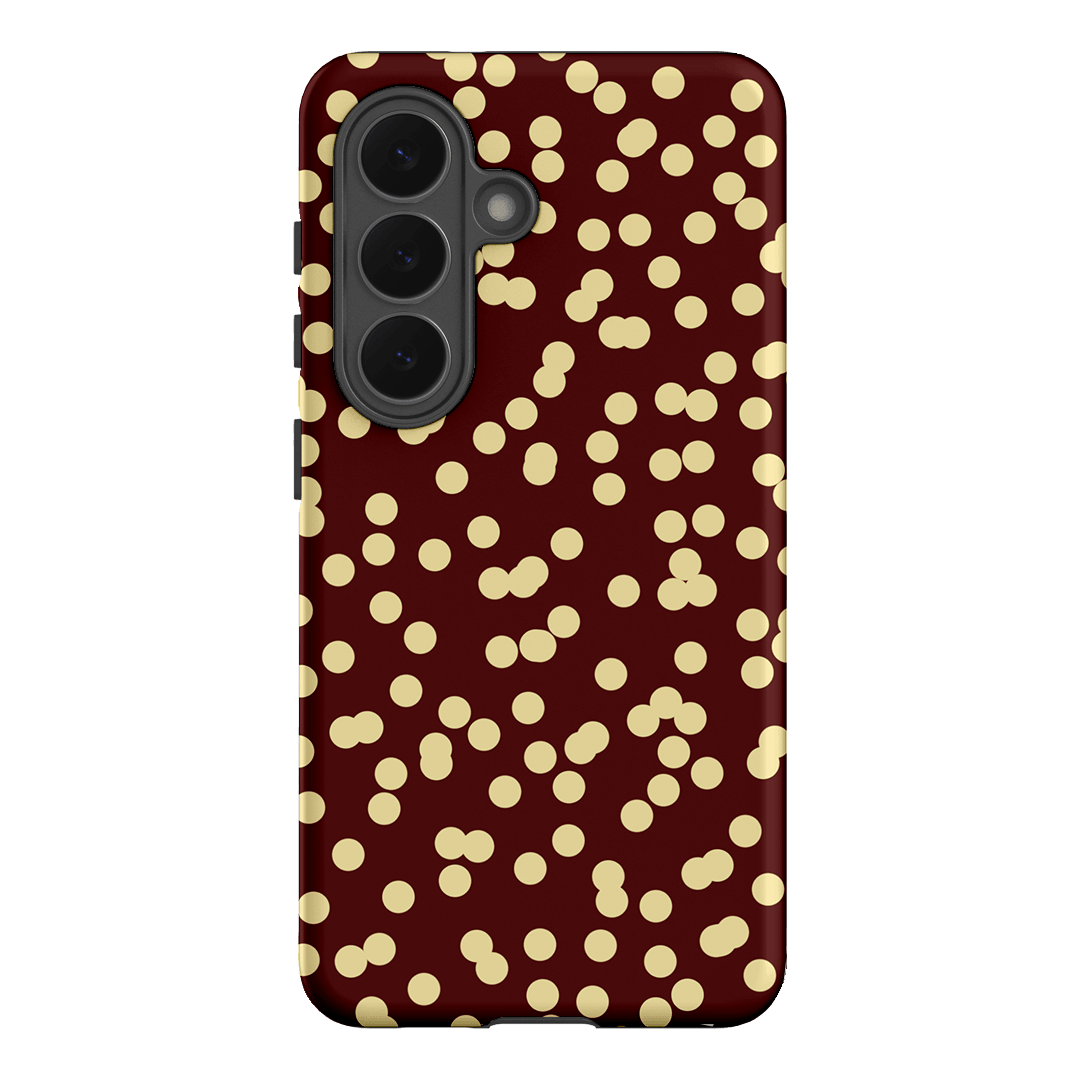 Mini Confetti Burgundy Butter Printed Phone Cases Samsung Galaxy S26 / Armoured by Veronica Tucker - The Dairy