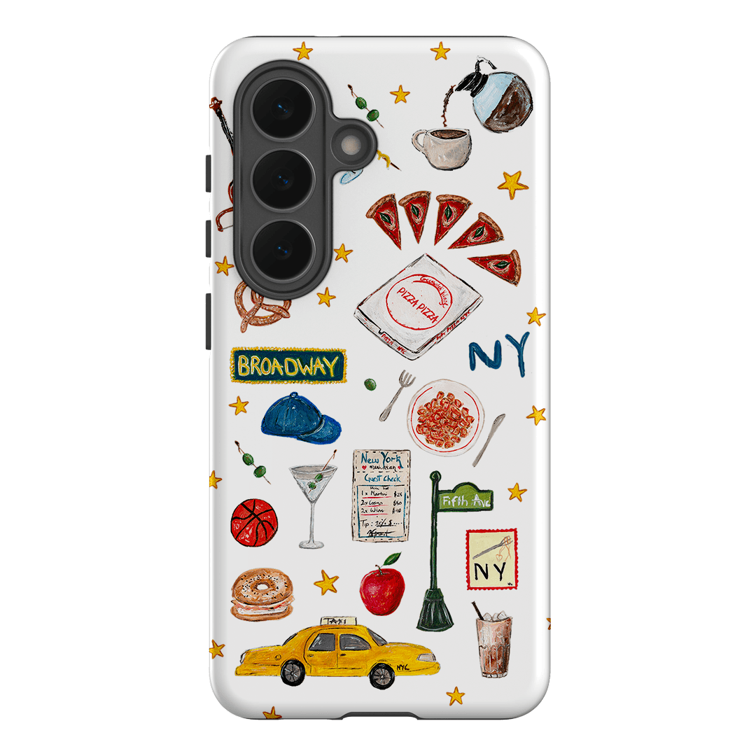 NYC White Printed Phone Cases Samsung Galaxy S26 / Armoured by BG. Studio - The Dairy