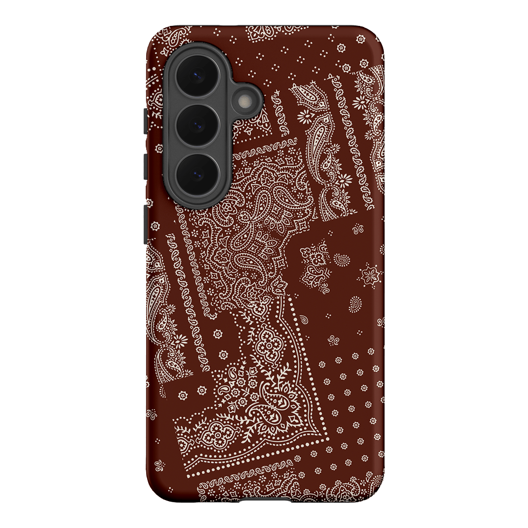 Paisley Cinnamon Printed Phone Cases Samsung Galaxy S26 / Armoured by The Dairy - The Dairy