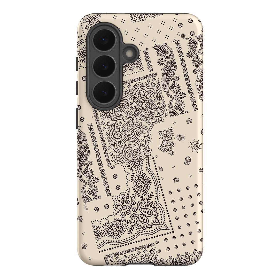 Paisley Ecru Printed Phone Cases Samsung Galaxy S26 / Armoured by The Dairy - The Dairy