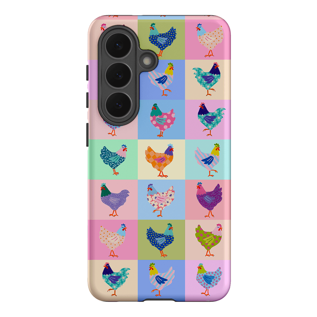 Pastel Chickens Printed Phone Cases Samsung Galaxy S26 / Armoured by Kayla Henley - The Dairy