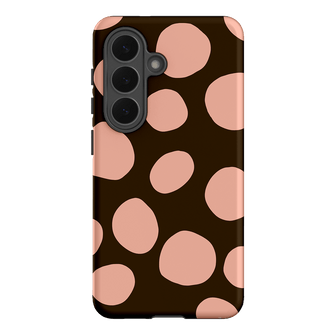 Pebbles Chocolate Pink Printed Phone Cases Samsung Galaxy S26 / Armoured by Veronica Tucker - The Dairy