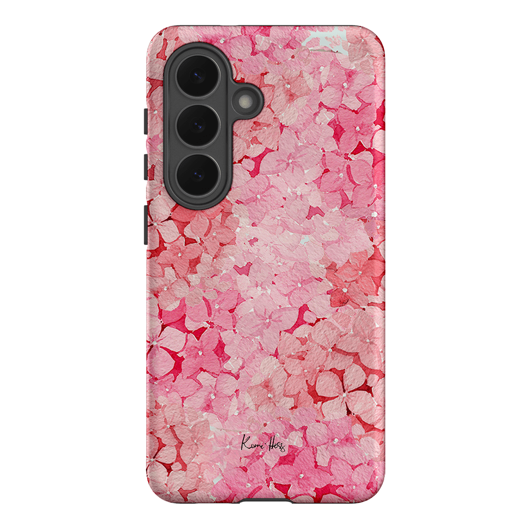 Hydrangea Pink Printed Phone Cases Samsung Galaxy S26 / Armoured by Kerrie Hess - The Dairy