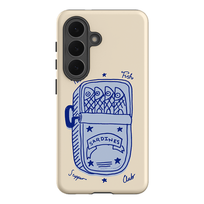 Sardine Social Blue Printed Phone Cases Samsung Galaxy S26 / Armoured by The Dairy - The Dairy