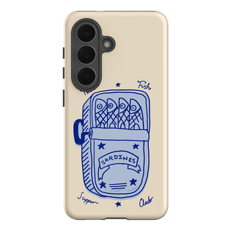Sardine Social Blue Printed Phone Cases Samsung Galaxy S26 / Armoured by The Dairy - The Dairy