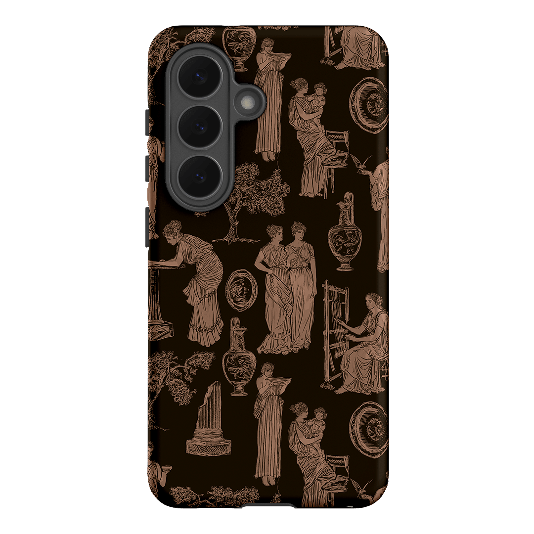 Symposium Burnt Umber Printed Phone Cases Samsung Galaxy S26 / Armoured by Veronica Tucker - The Dairy