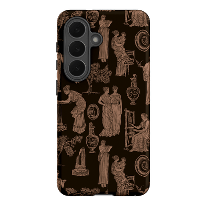 Symposium Burnt Umber Printed Phone Cases Samsung Galaxy S26 / Armoured by Veronica Tucker - The Dairy