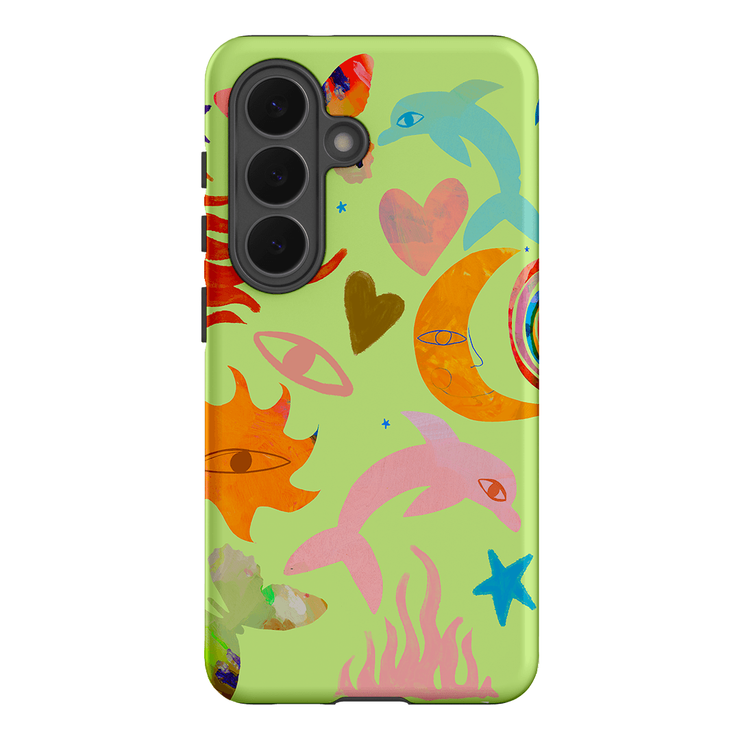 Tattoos Green Printed Phone Cases Samsung Galaxy S26 / Armoured by Kate Eliza - The Dairy