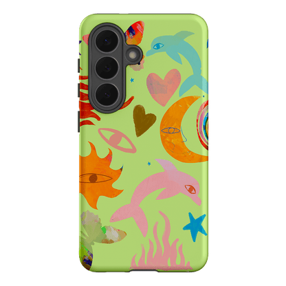Tattoos Green Printed Phone Cases Samsung Galaxy S26 / Armoured by Kate Eliza - The Dairy