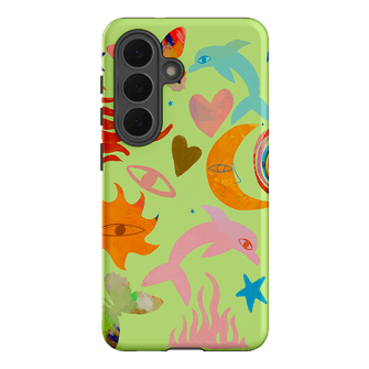 Tattoos Green Printed Phone Cases Samsung Galaxy S26 / Armoured by Kate Eliza - The Dairy