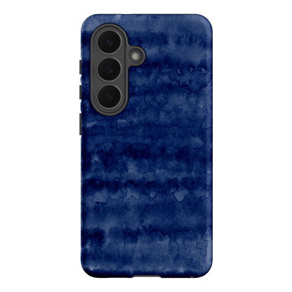 Watercolour Stripes Navy Printed Phone Cases Samsung Galaxy S26 / Armoured by The Dairy - The Dairy