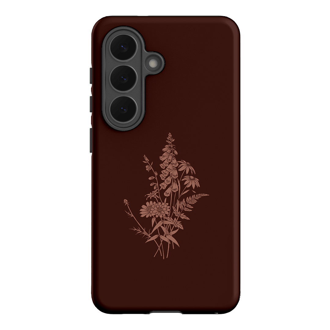 Wildflowers Mocha Printed Phone Cases Samsung Galaxy S26 / Armoured by Typoflora - The Dairy