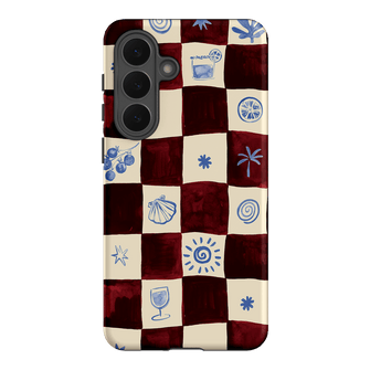 Afternoon Mezze Maroon Printed Phone Cases Samsung Galaxy S26 Plus / Armoured by Charlie Taylor - The Dairy