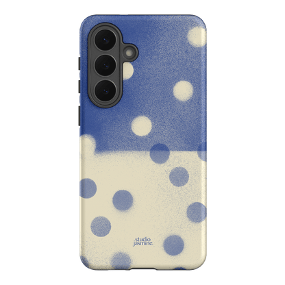 Bleu Polka Dot Printed Phone Cases Samsung Galaxy S26 Plus / Armoured by Jasmine Dowling - The Dairy