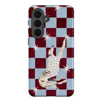 Check Greyhound Blue Printed Phone Cases Samsung Galaxy S26 Plus / Armoured by Lisa Hu - The Dairy