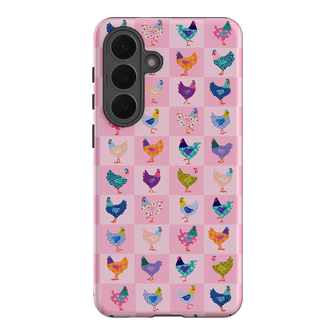 Checkered Chickens Printed Phone Cases Samsung Galaxy S26 Plus / Armoured by Kayla Henley - The Dairy