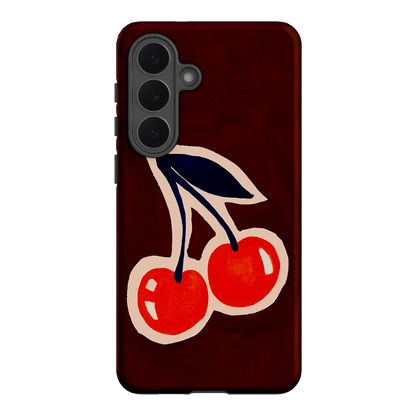 Cherries Printed Phone Cases Samsung Galaxy S26 Plus / Armoured by Studio Bon - The Dairy