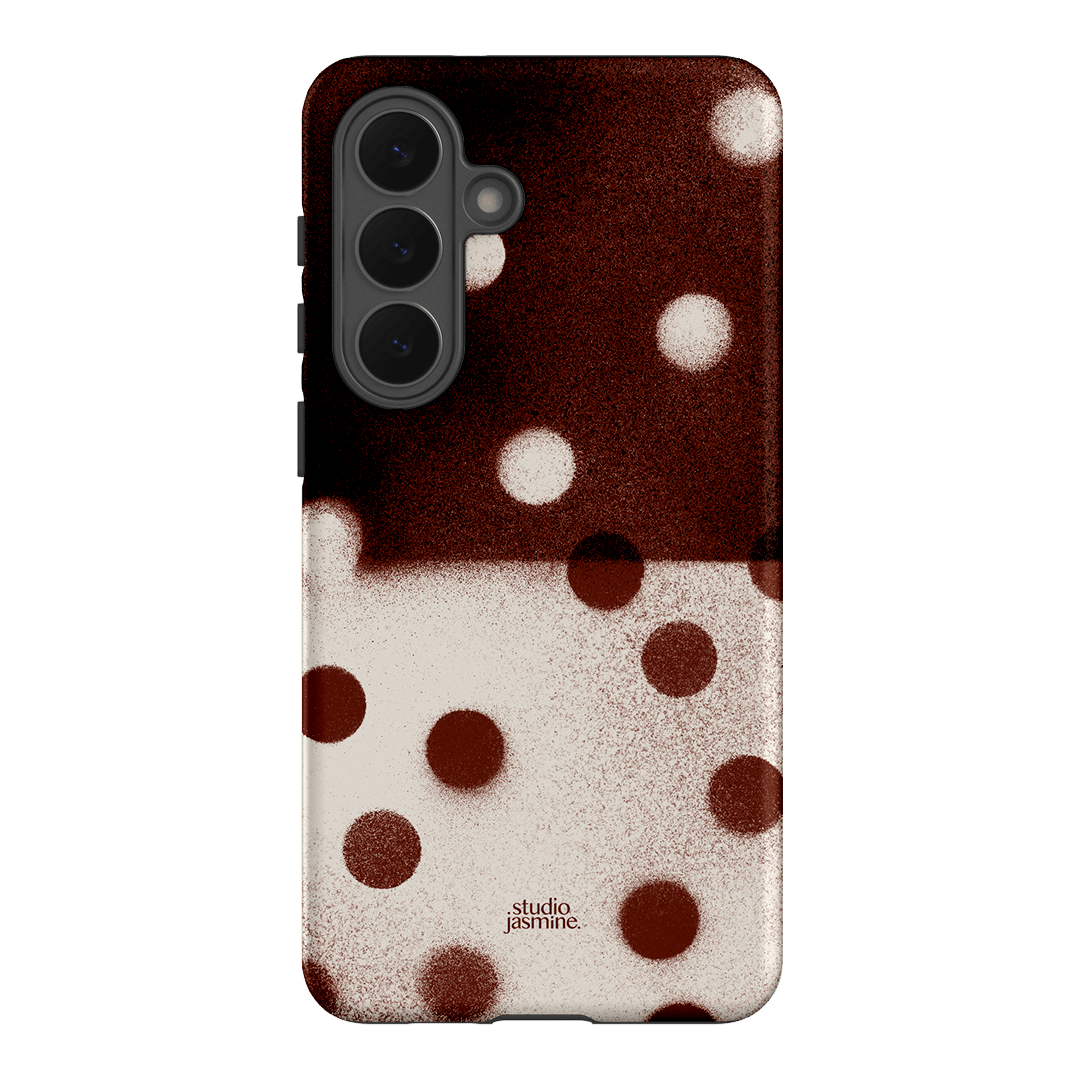 Espresso Polka Dot Printed Phone Cases Samsung Galaxy S26 Plus / Armoured by Jasmine Dowling - The Dairy