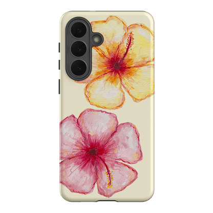 Hibiscus Flower Yellow Printed Phone Cases Samsung Galaxy S26 Plus / Armoured by BG. Studio - The Dairy