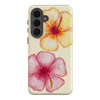 Hibiscus Flower Yellow Printed Phone Cases Samsung Galaxy S26 Plus / Armoured by BG. Studio - The Dairy