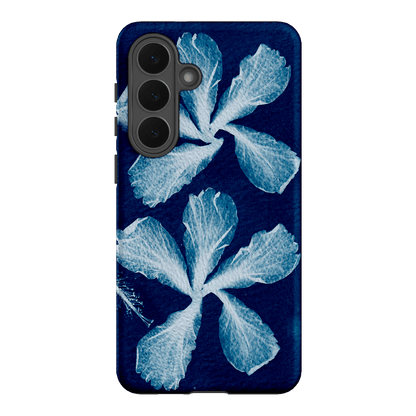 Hibiscus Cyanotype Printed Phone Cases Samsung Galaxy S26 Plus / Armoured by Sally Hungerford - The Dairy