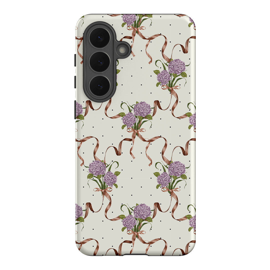 Hydrangea Ribbon Printed Phone Cases Samsung Galaxy S26 Plus / Armoured by Veronica Tucker - The Dairy