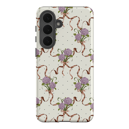 Hydrangea Ribbon Printed Phone Cases Samsung Galaxy S26 Plus / Armoured by Veronica Tucker - The Dairy