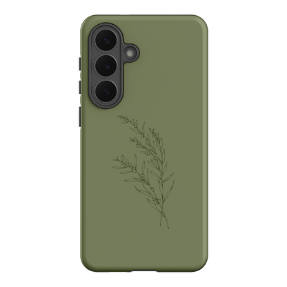 Khaki Wattle Printed Phone Cases Samsung Galaxy S26 Plus / Armoured by Typoflora - The Dairy