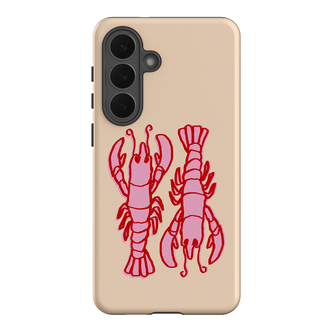 Lobster Love Peach Printed Phone Cases Samsung Galaxy S26 Plus / Armoured by The Dairy - The Dairy